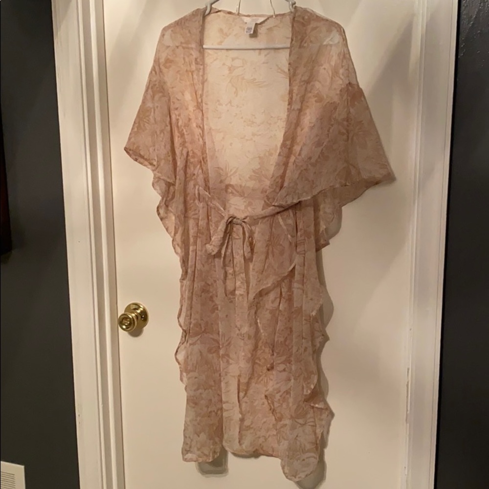 Sheer kimono rob